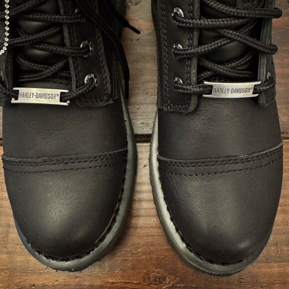 Harley Davidson Women's Leather Waterproof Balsa Skull Riding Boots - Picture 7 of 9